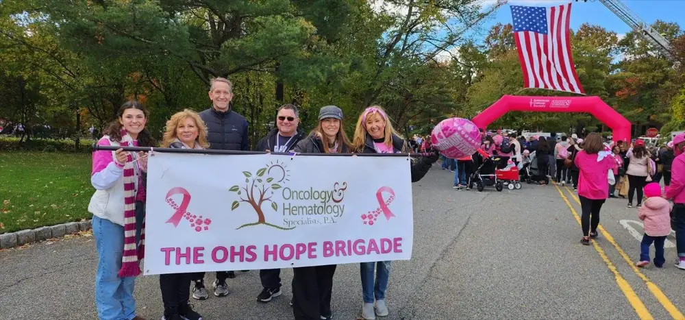 OHS Hope Brigade Making Strides Against Breast Cancer event collage — Parsippany, NJ